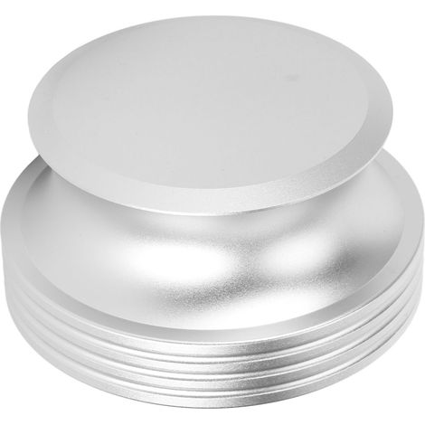 Stabilisateur de disque vinyle LP en alliage d'aluminium, stabilisateur de poids pour platine Hi-Fi, réducteur de vibrations, argent (1/5)