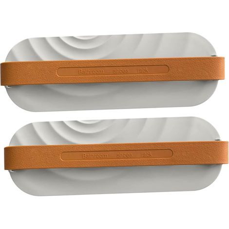 2-piece (grey) Bathroom shoe rack with drainage - AquaForge (1/5)