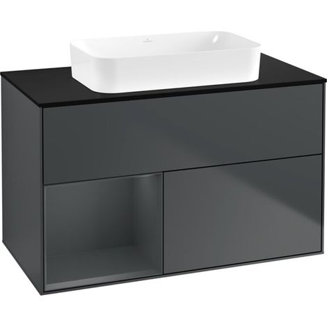 Villeroy & Boch F652HGHG Meuble sous-lavabo Finion F65 (1/2)
