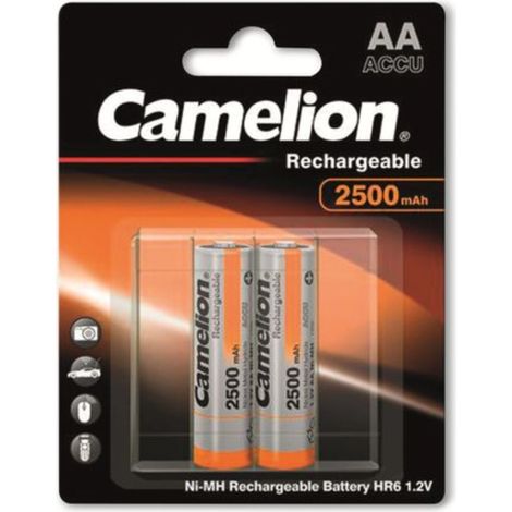 CAMELION NiMH-Mignon-Akku 2500 mAh, 2 Stück, mit Batterienbox (1/3)