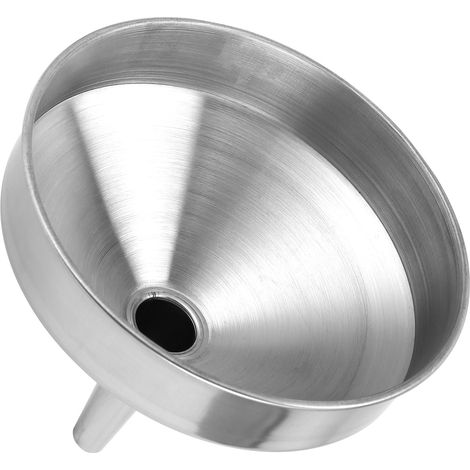 Dickwandiger Edelstahl-Küchentrichter 15 cm zum Umfüllen von Flüssigkeiten und trockenen Zutaten, langlebiges Küchenutensil. (1/5)