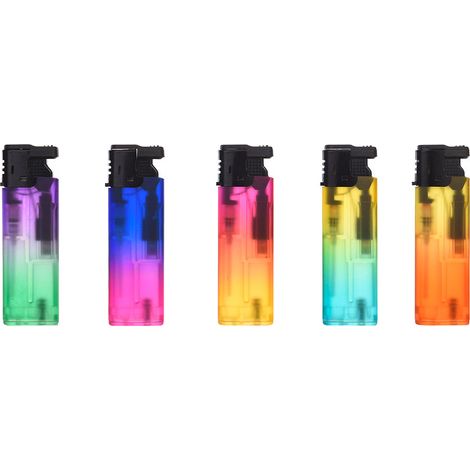 25 Encendedores electrónicos de spray en gradiente, colores surtidos por unidad