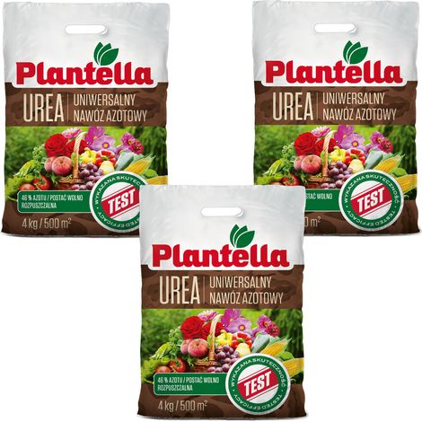 PLANTELLA UREA Fertilizzante azotato urea n46 46% - Universale per il giardino 4 kg x 3 (1/5)