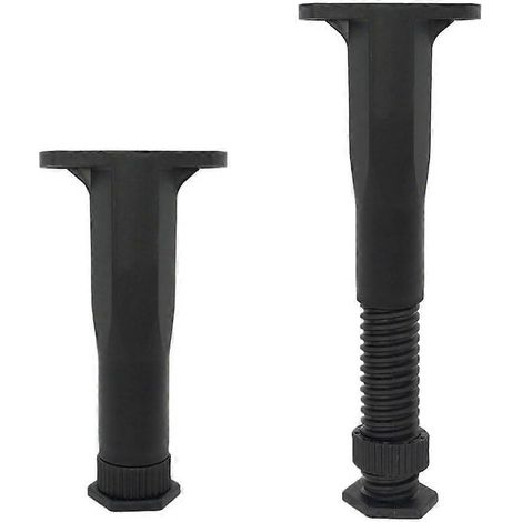 Support de meuble réglable et extensible, compatible avec les cadres de lit et les supports de canapé, en plastique renforcé, base hexagonale, 13,5 x 37,5 cm (1/5)