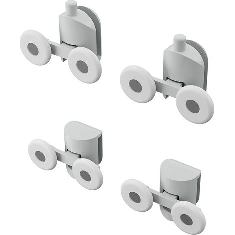 Set de roulettes blanches pour cabine de douche modèle Grenada (1/2)