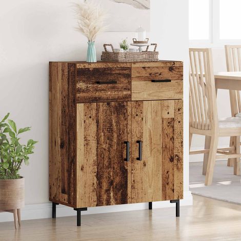vidaXL Sideboard Old Wood 69.5 x 34 x 90 cm Engineered Wood (1/5)