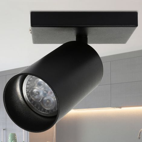 SWANEW Plafoniera Plafoniera spot LED argento 1 luce Ultraslim GU10 (1/5)
