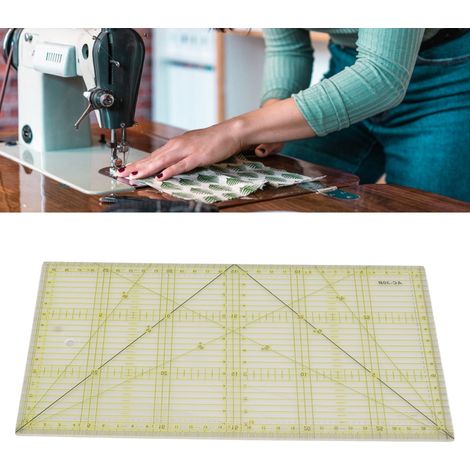 [DIY Patchwork Quadrat] Präzises, transparentes Acryl-Quiltlineal zum Nähen und Messen, 15 x 30 cm, Acryl-Einzelset (1/5)