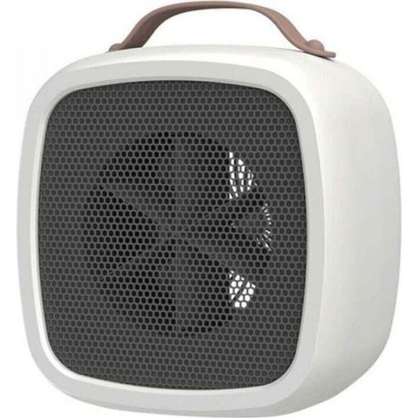Petit radiateur de bureau - Petit radiateur solaire portable - Radiateur anti-brûlure enfichable - 1er niveau - (Blanc) Femeo