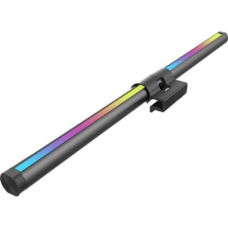Ortviai Lampe pour écran d'ordinateur – Barre lumineuse LED réglable, 15 niveaux d’intensité, température de couleur ajustable (2700K–7500K), noir