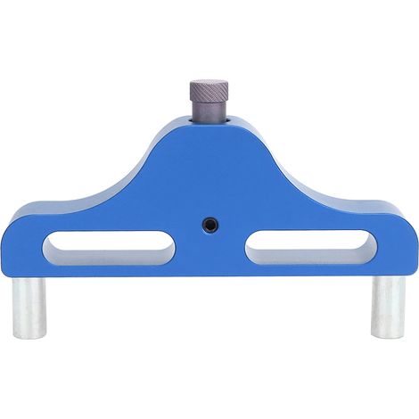 Outil de centrage pour le travail du bois, en alliage d'aluminium, 95 mm, bleu/rouge (1/5)