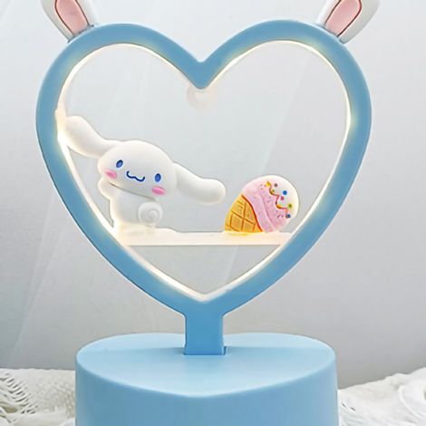 Veilleuse de bureau mignonne avec oreilles de lapin, lampe décorative pour chambre d'enfant, nursery ou dortoir, protection des yeux, type 1