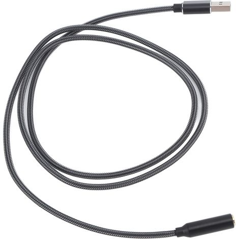 Carte son USB externe haute qualité avec prise casque 3.5mm, adaptateur audio stéréo pour PC (1/5)