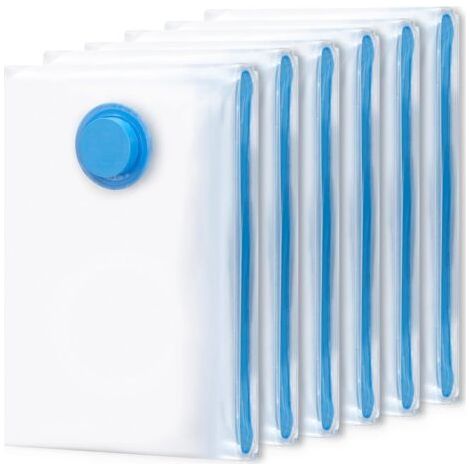 Vacuum Storage Bags 6 Pieces 70x50cm Vacuum Bag Clothes Vacuum Cleaner Vacuum Storage Bag Travel Reusable and Durable for Clothes, Quilts, Bedding Pillows Coat (1/5)