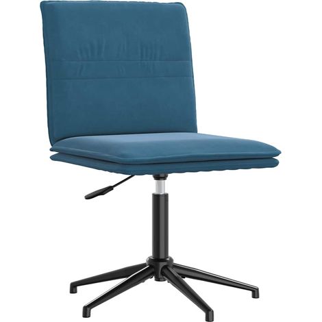 Sedia da Pranzo Blu in Velluto vidaXL (1/5)