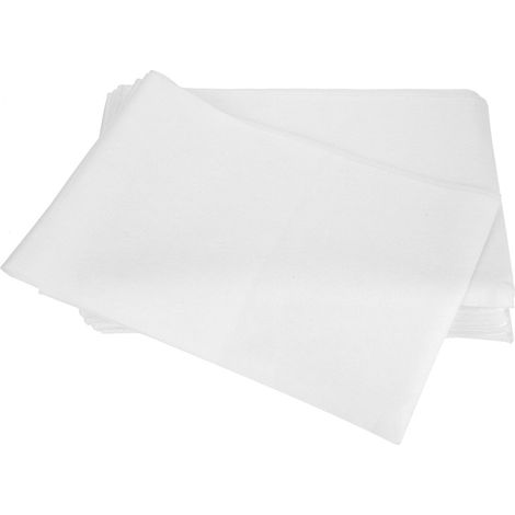 10 feuilles jetables imperméables pour spa et salon de beauté - Lot de 10 - Blanc (1/4)