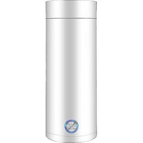 Bouilloire de voyage, bouilloire portable pour boissons saines, ébullition rapide, arrêt automatique, petite bouilloire de 400 ml (blanche) (1/5)
