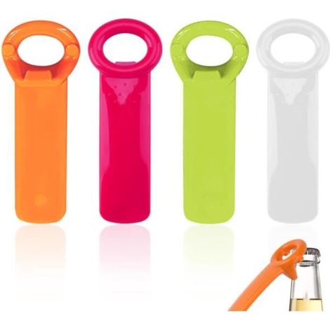 4 Pcs Ouvre Bouteille Manuel, Sans Effort Ouvre-Bocaux de Conserve, Multifonctionnel Ouvre bocal pour Personnes Âgées,Plastique (1/4)