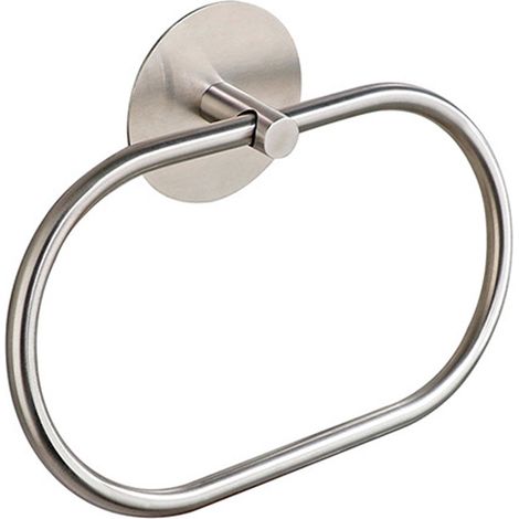 Anneau Porte-Serviettes - Acier Inoxydable SUS 304 - Salle De Bain - Sans Perçage - 1 Pièce (1/5)