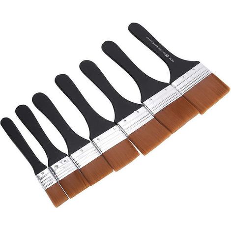 Porte-plume en nylon et bouleau, pinceau pour peinture à l'huile et aquarelle, pinceau pour peinture murale en propène (1/5)