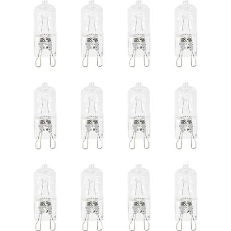 Litecraft Light Bulb G9 Capsule 33W Eco-Halogen Non Dimmable in Clear - 12 Pack