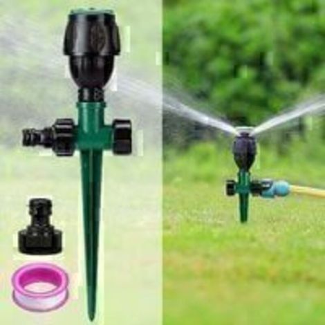 – 360° drehbarer Regner – Bewässerungsreichweite 4 bis 7 m – Einfache Installation – Für Rasenflächen und Pflanzen – Kompatibel mit handelsüblichen Gartenschläuchen (1/4)