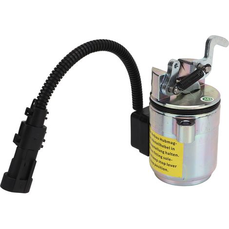 Électrovanne de Coupure de Carburant, 0428‑7583 Remplacement du Solénoïde de Coupure de Carburant pour Moteur F3L1011 F4L1011 F3L2011 F4L2011 F2L2011 BF3L2011.