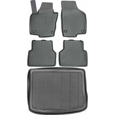 Ensemble de tapis de sol et de coffre pour Volkswagen Tiguan I SUV (2007-2015).
