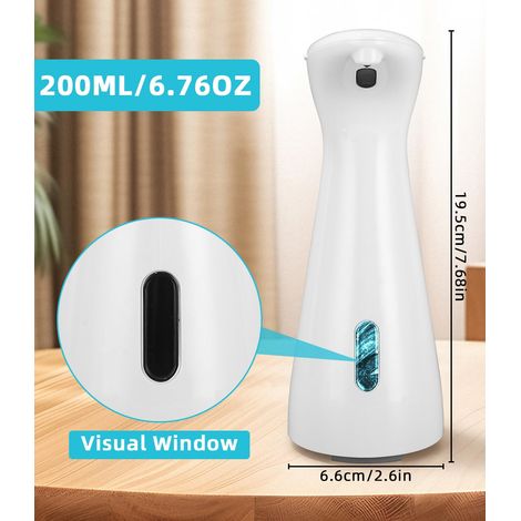 Set di 2 dispenser di sapone da parete, 400 ml, senza fori, per lavandino, bagno, cucina e lozione per il bagno (1/4)