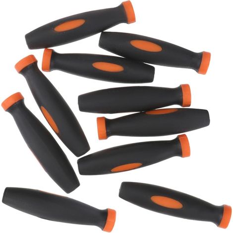 Poignée en Caoutchouc pour Lime, Lot de 12, Noir, 4, 8 Mm Manches de Caoutchouc pour Limes, Meilleure Prise en Main, Contrôle Amélioré, pour Limes Métalliques et Fraises (1/5)