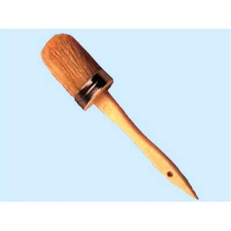 Pennelli ovalini manico legno - Numero 8 - mm. 35x51 Conf. 12 Pz