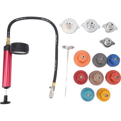 Kit de testeur de pression de radiateur 0 à 35 psi, détecteur de haute précision pour système de refroidissement automobile, remplacement pour Mitsubishi (1/5)
