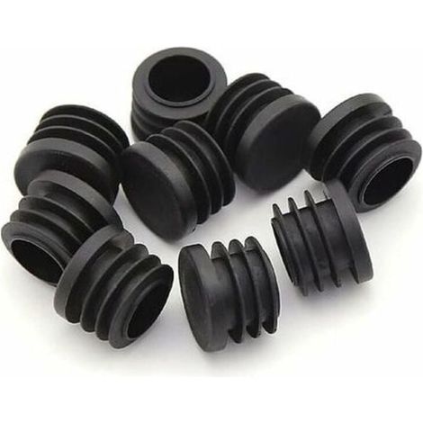 Lot de 30 embouts de pieds de chaise – Noirs – 25 mm – Ronds – Protection de sol (1/5)