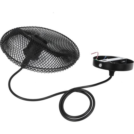 Lampe suspension fer forgé – LED – nordique innovante – décoration salon – AC85-265V – douille E27 – noir