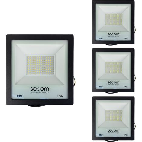 Confezione da 4 proiettori LED Tenko Eco 50 W, 5000 lm, IP65, col