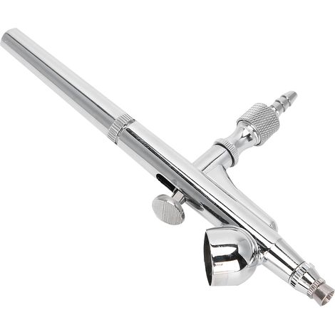 Pistolet à Peinture Double Action 0.3mm avec Compresseur, Kit Aérographe pour Maquillage et Modélisme (1/5)