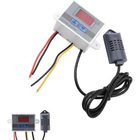 Digitales Hygrometer XH-W3005 mit Regler und Feuchtigkeitssensor, Messbereich 0 bis 99 % rF, 220 V (1/5)