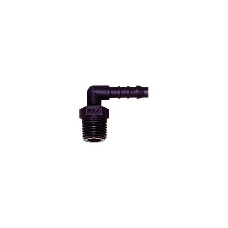 Riegler Winkel-Einschraubstutzen, R 1/8 a., für Schlauch LW 8 mm, PA 6 (1/2)