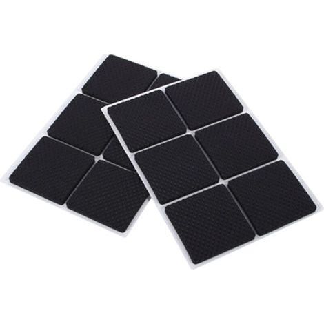Patins en caoutchouc pour protection de sol, carrelage noir, meubles pour la maison (1/5)