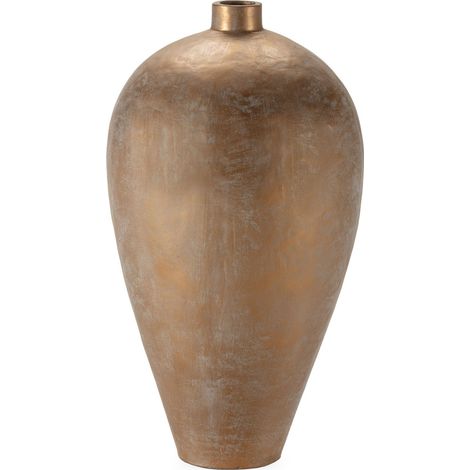 Cache pot haut doré antique en fibres ciment - doré antique (1/4)