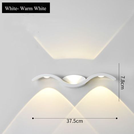 Applique murale LED étanche, indice de protection IP6, convient aux jardins, couloirs ou allées, température de couleur 3000K, puissance blanche 9W. (1/4)