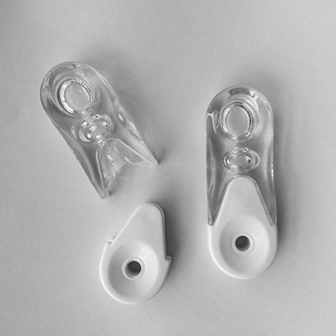 Poignée transparente de store enrouleur de 90 mm, poignée remplaçable, perles de tirage de rideau, cordon de rideau, accessoires transparents.