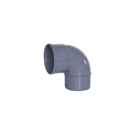 Coude rigide en PVC gris Homme-femme - 50 - a 87º