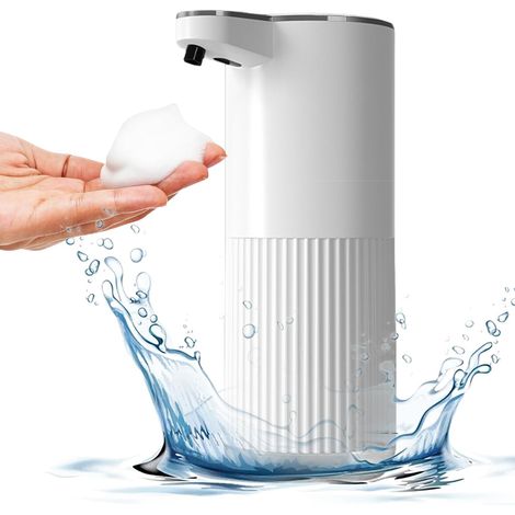 Distributeur de savon automatique 360 ml, mural, recharge USB-C, capteur infrarouge, IPX5 étanche, pour cuisine et hôtel
