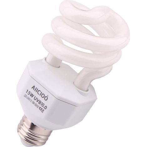 1 Ampoule Uvb E27 15W Haute Intensité Pour Reptile Désertique Terrarium (1/5)