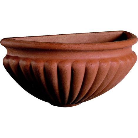 Gerla a Conchiglia in resina cm. 35 Terracotta