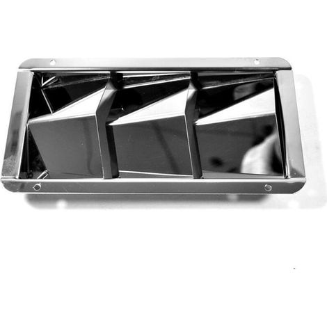 Panneau de ventilation rectangulaire en acier inoxydable à 3 sections, taille 210Accessoires de quincaillerie marine 110 mm ISURE 210Panneau de ventilation rectangulaire en acier inoxydable à trois co (1/3)
