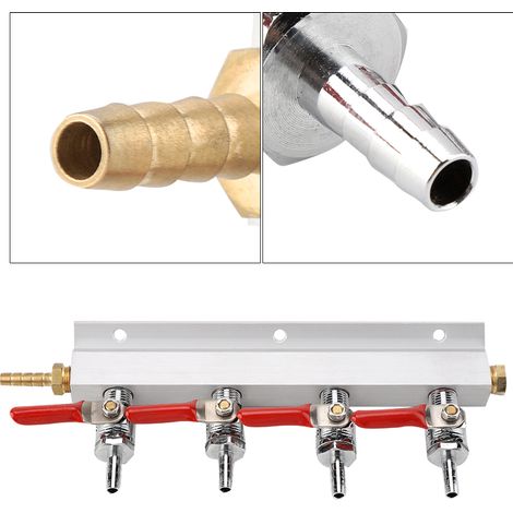 Répartiteur de distribution de gaz CO2 domestique multivoies pour bière 4 voies (1/5)