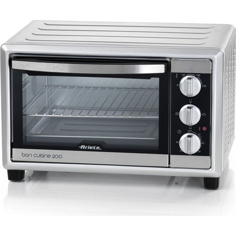 Ariete 981 Bon Cuisine 200 Fornetto Elettrico 20 L 1380 W Temperatura Max 230°C Timer 60 min colore Nero Argento