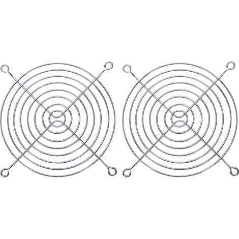2 grilles de protection métalliques pour ventilateur de boîtier d'ordinateur 120 x 120 mm (1/5)